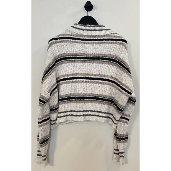 FREE PEOPLE Kennedy Stripe Pullover in Ivory Size Small - Picture 9 of 14